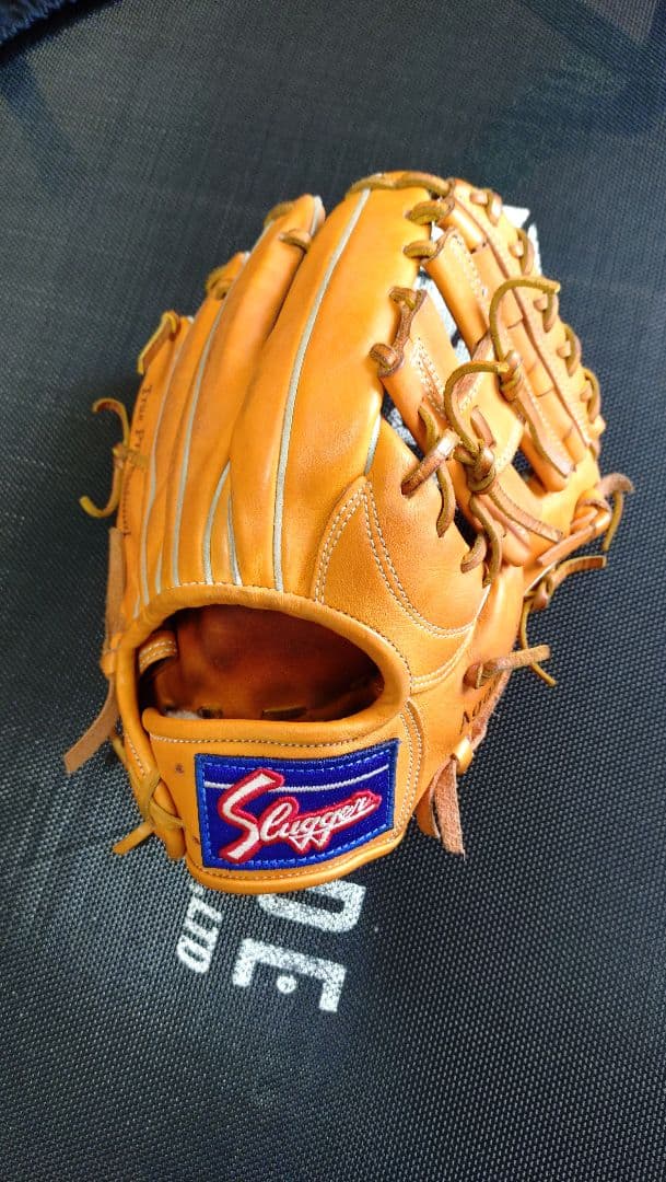 Slugger KSN-25PS 軟式用グローブ オレンジ 内野用 久保田スラッガー 軟式 グローブ 野球 内野手 KSN-25MS Fオレンジ×タン