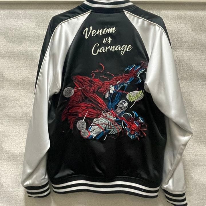 Mサイズ】スパイダーマン/ヴェノム・カーネイジ スカジャン - メルカリ