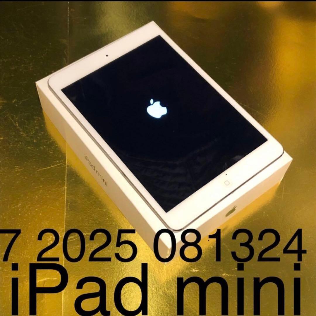 値下げ済7 2025 081324 美品 iPad mini 白シルバ Apple iPad mini/8.3インチ/第7世代/Wi-Fi + Cellular/256GB/2024年秋