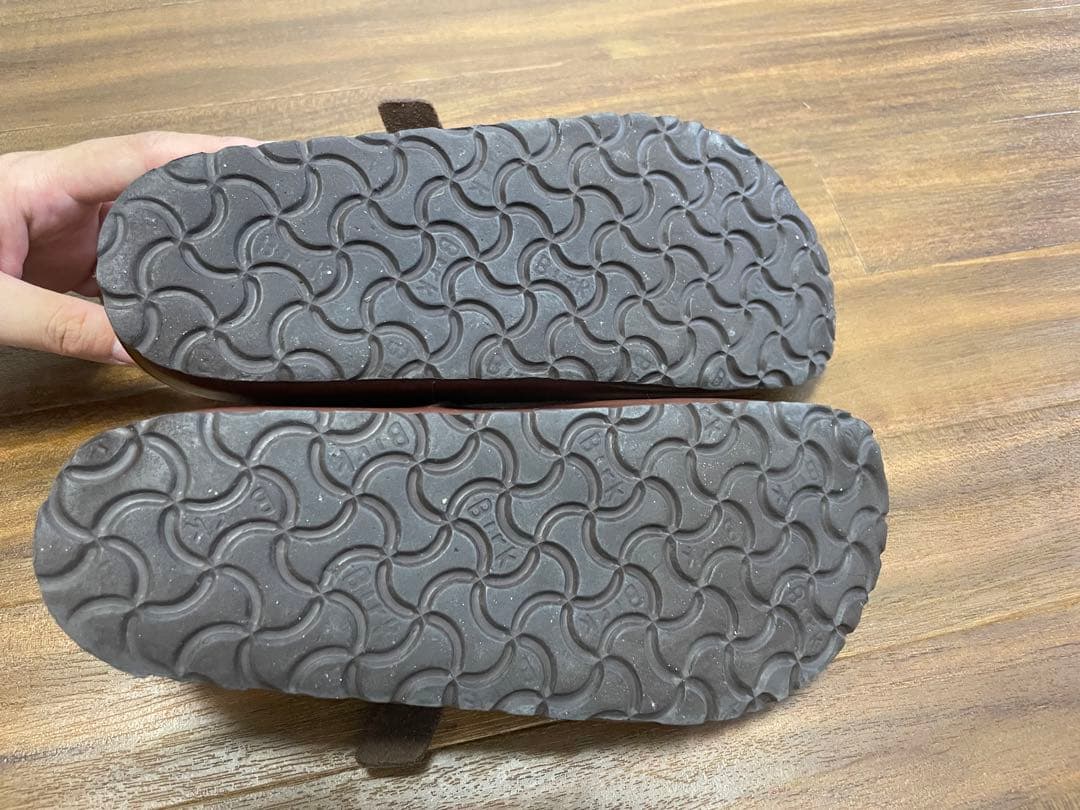 ビルケンシュトック 37 24.0 ティッケル ストラップ レザー 黒