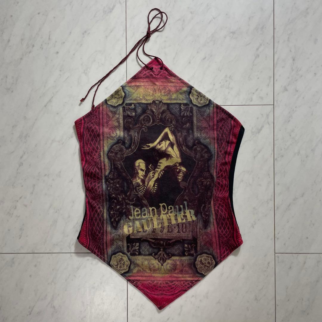 ジャンポールゴルチエ ホルターネックキャミソール タトゥーアーティスト柄 楽天市場】【中古】 ジャンポールゴルチエJean Paul GAULTIER タトゥー