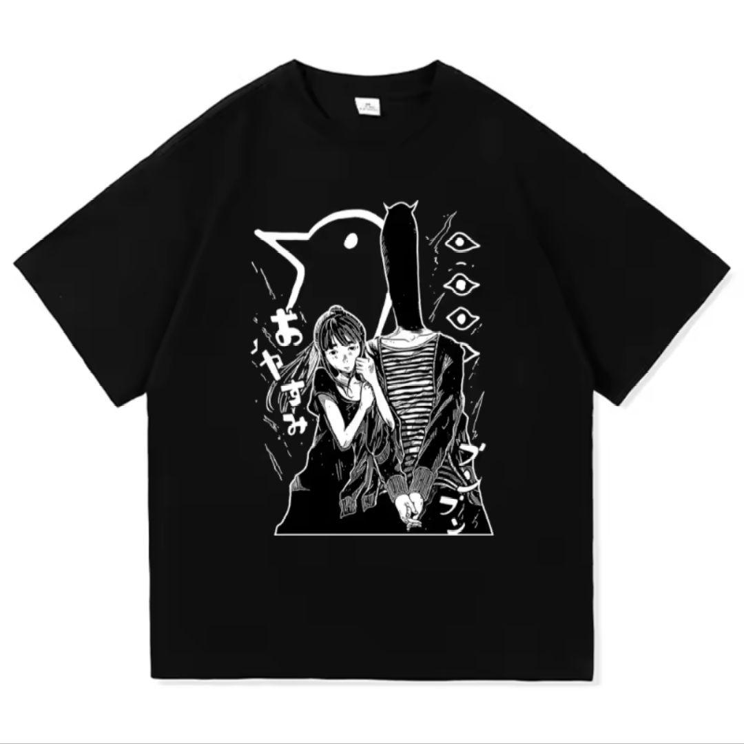 おやすみプンプン 黒 Tシャツ JP-Lサイズ グラフィックプリント - メルカリ