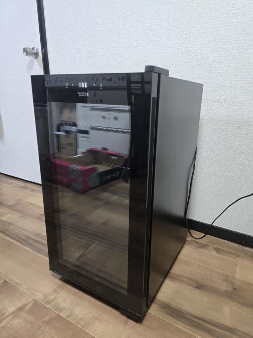 さくら製作所　 SAKURA WORKS ワインセラー SB22 ピュアブラック 楽天市場】【さくら製作所公式】 ワインセラー 日本酒セラー 「SB22