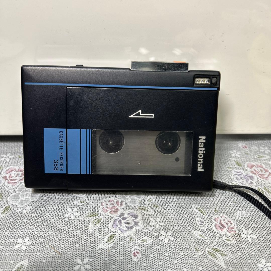 ナショナル カセットレコーダー RQー358 昭和レトロ ジャンク - メルカリ