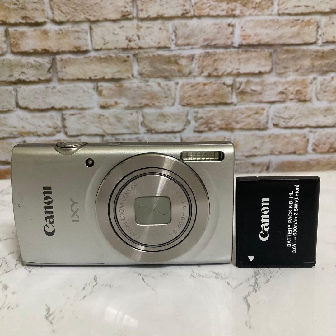Canon IXY180 シルバー 動作確認済み バッテリー付き IXY180 コンパクトデジタルカメラ IXY（イクシー） シルバー CANON