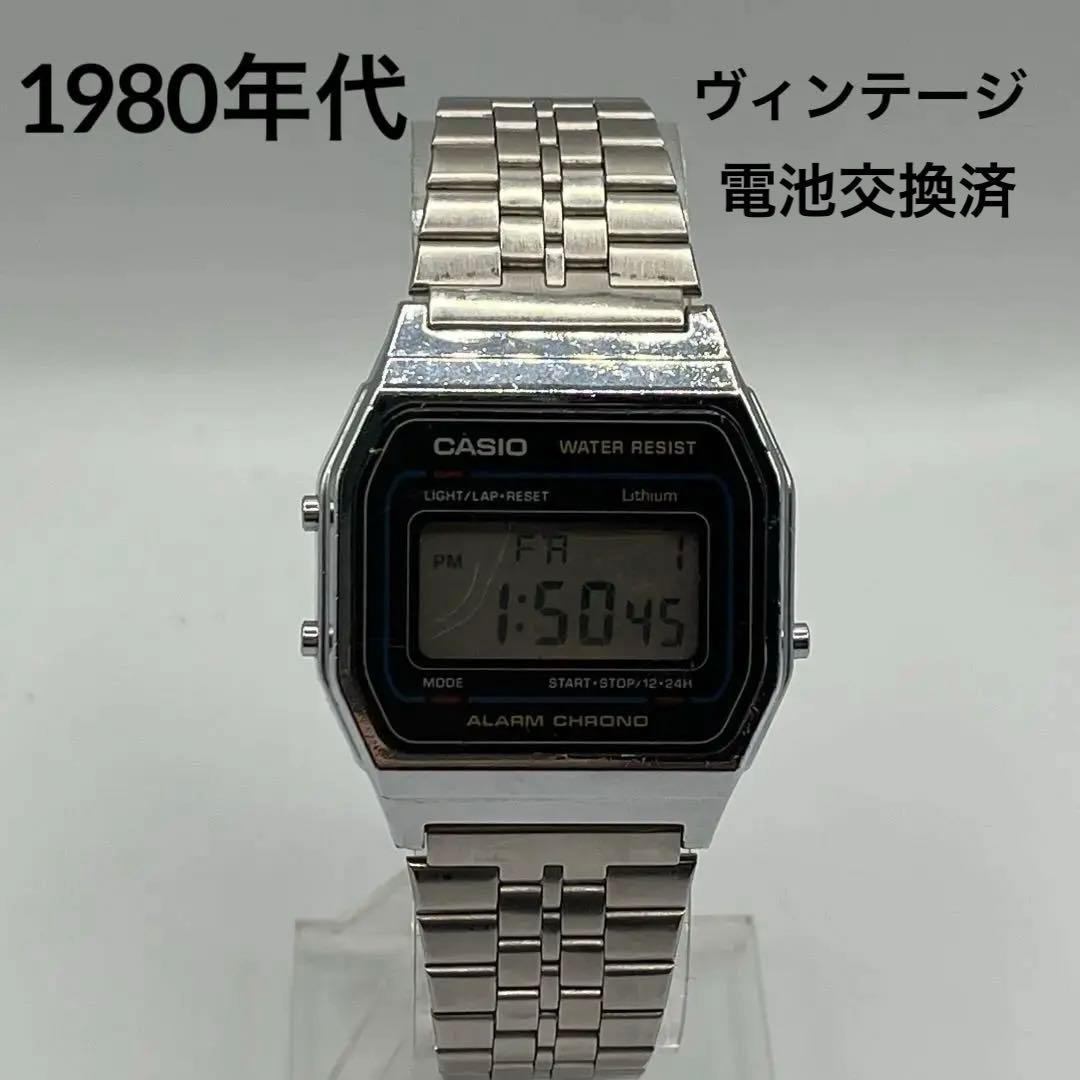 ヴィンテージ CASIO カシオ腕時計 デジタル A155W 電池交換済 - メルカリ