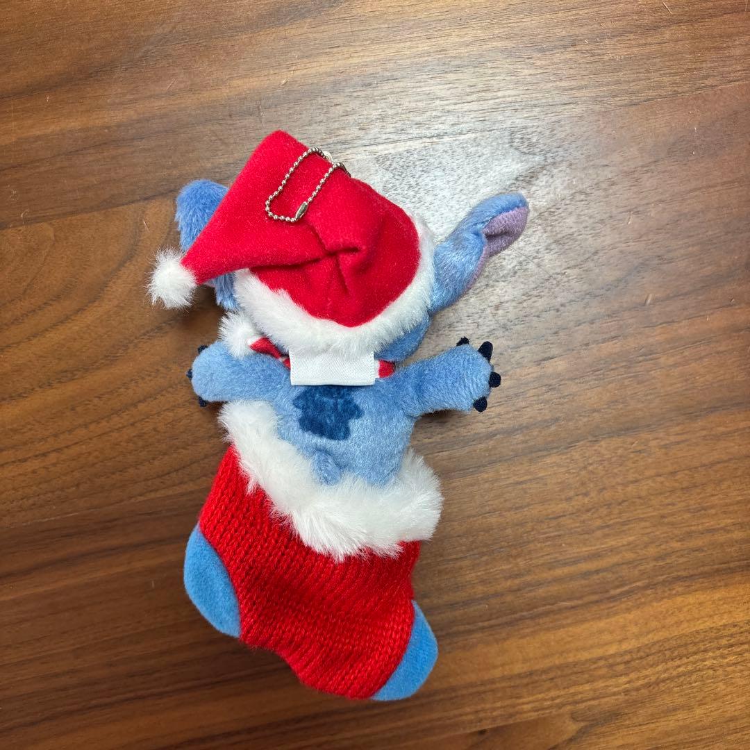ディズニー スティッチ ぬいぐるみ クリスマス サンタ帽 靴下入り