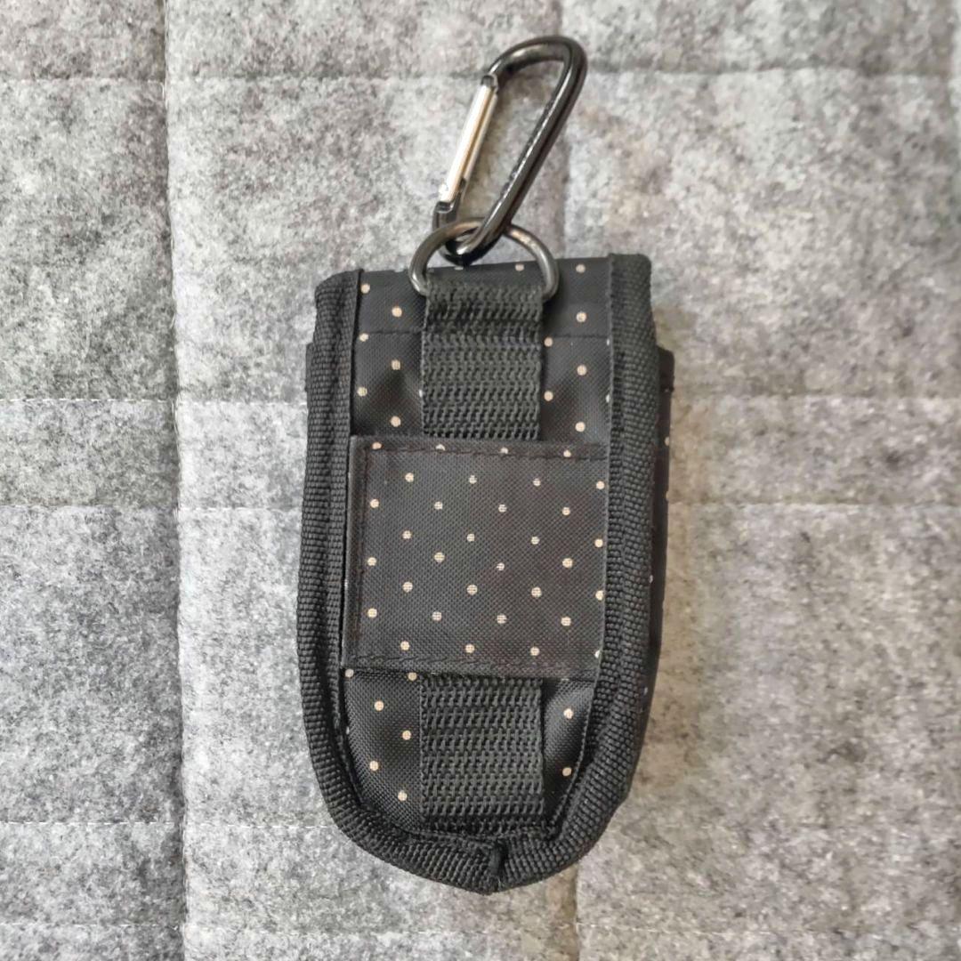 希少】HEAD PORTER ヘッドポーター◇廃盤品 ドット柄マルチポーチ 黒