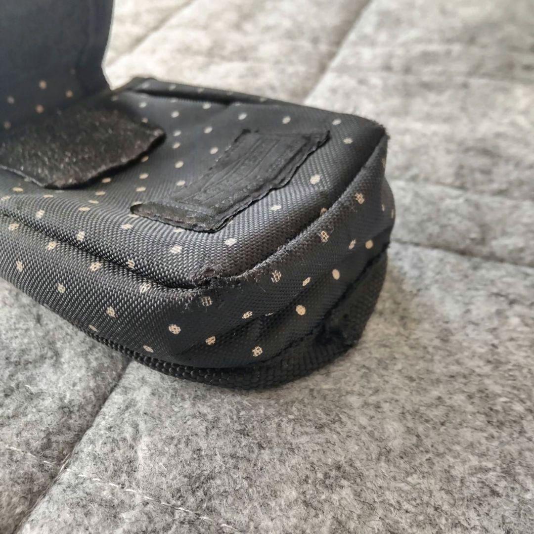 希少】HEAD PORTER ヘッドポーター◇廃盤品 ドット柄マルチポーチ 黒