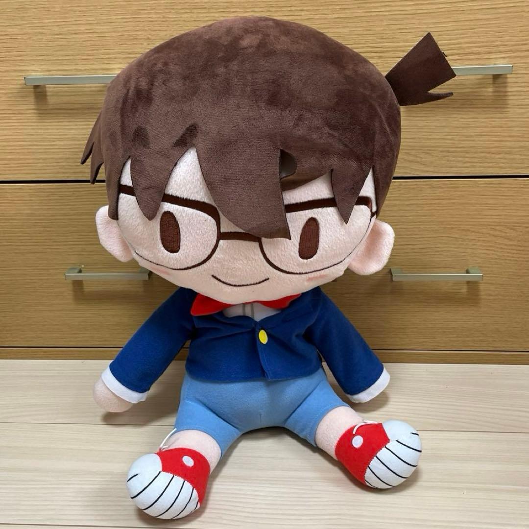 名探偵コナン 江戸川コナン 特大 ぬいぐるみ - メルカリ