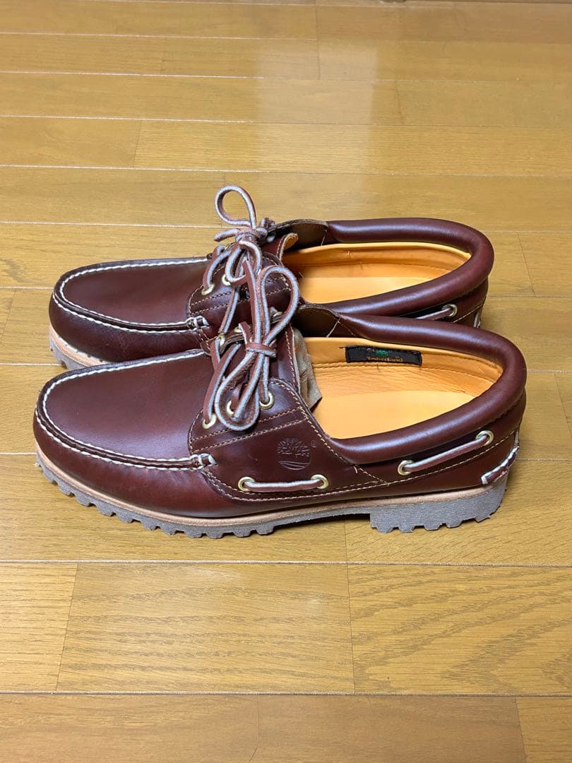ティンバーランド スリーアイ バーガンディ7.5(25.5cm) 美品