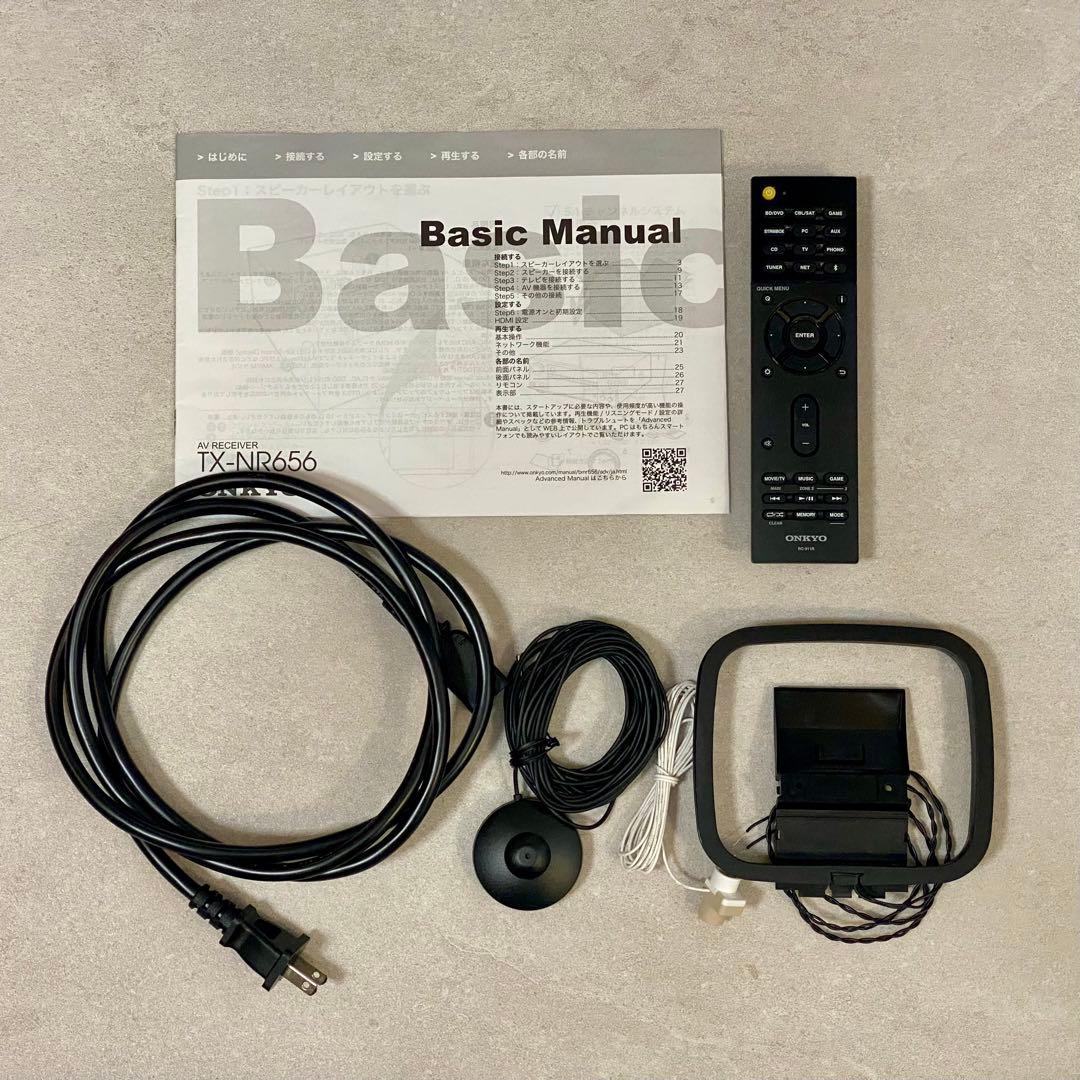 付属品完備 ONKYO TX-NR656 7.2ch AVアンプ