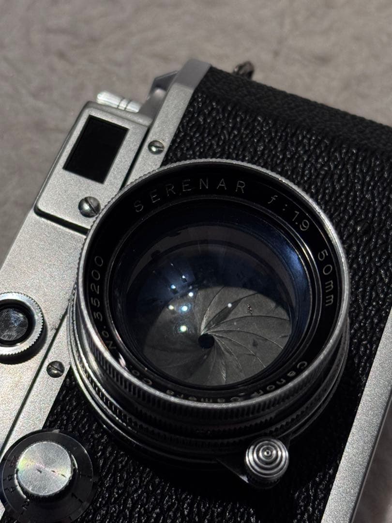 バルナックキャノンCanon Serenar 50mm f1.9 沈胴レンズ 沈胴レンズ