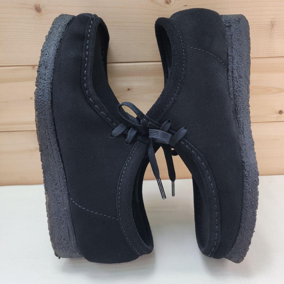 クラークス ワラビー ブラック スエード UK6 24.5cm