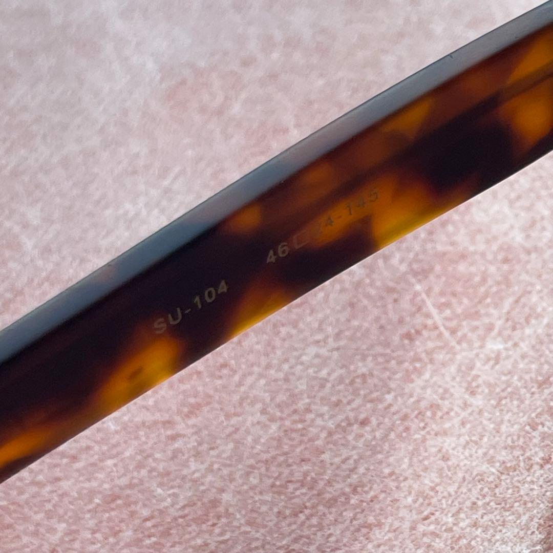 新品未使用】杉本圭 べっ甲フレーム マット 鯖江産メガネ ブラウンSU