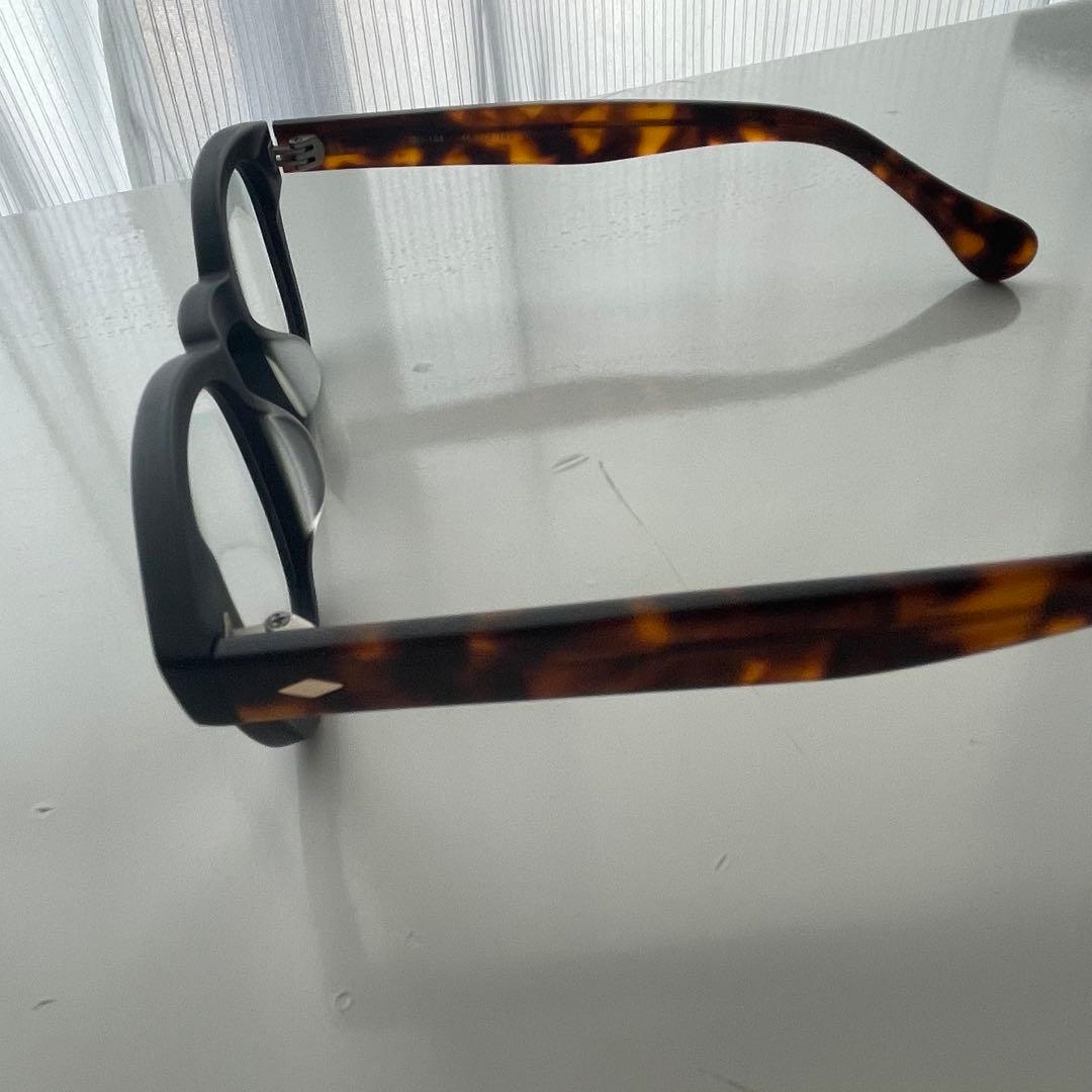 新品未使用】杉本圭 べっ甲フレーム マット 鯖江産メガネ ブラウンSU