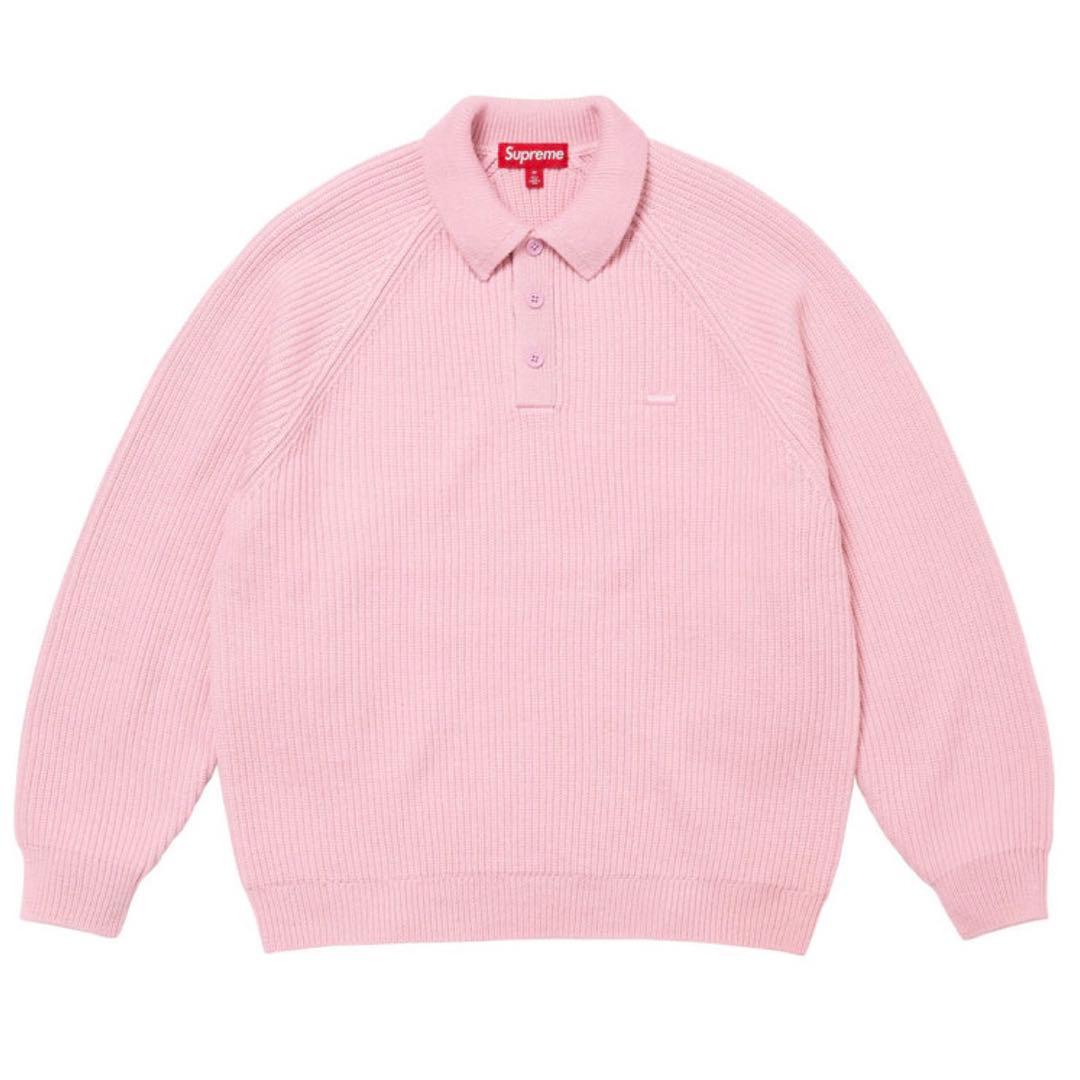 美品】Supreme 24FW ニットポロセーター Pink M - メルカリ