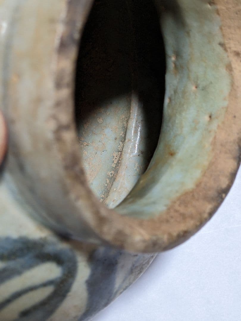 ♢中国陶磁 明時代末 漳州窯 呉須染付 壺 呉州手 置物