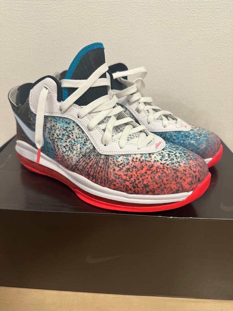 NIKE LEBRON VIII V/2 LOW QS ナイキレブロン7ロウ NIKE（ナイキ） NIKE LEBRON VIII V/2 LOW QS MIAMI NIGHTS white/wht