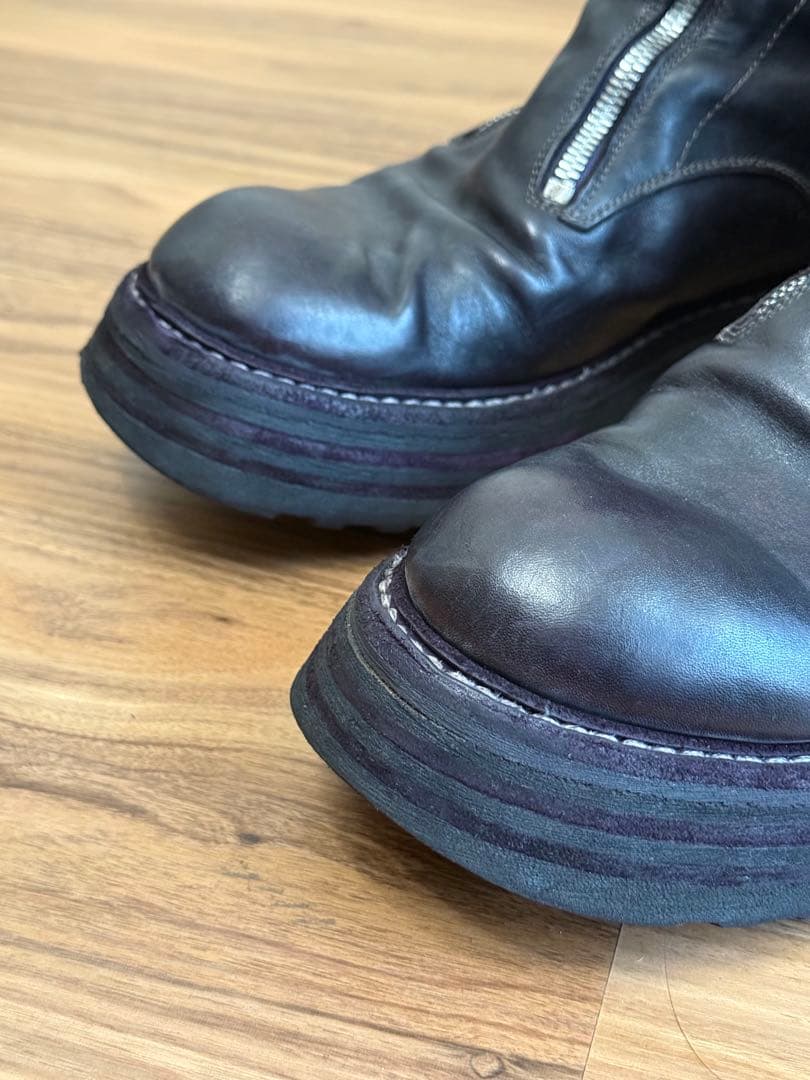 GUIDI 525V-Matrix ダブルジップブーツ 41 - メルカリ