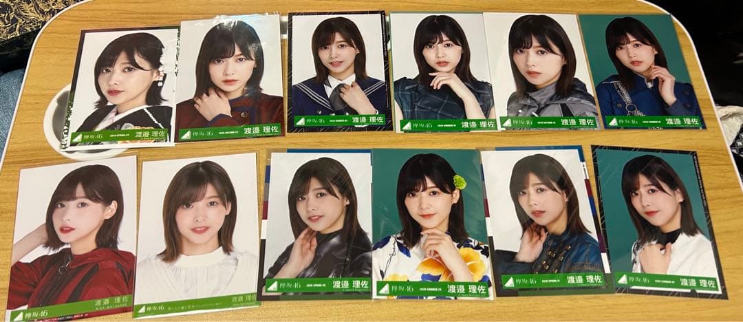 欅坂46 渡邉理佐 サイン入り生写真 コンプ