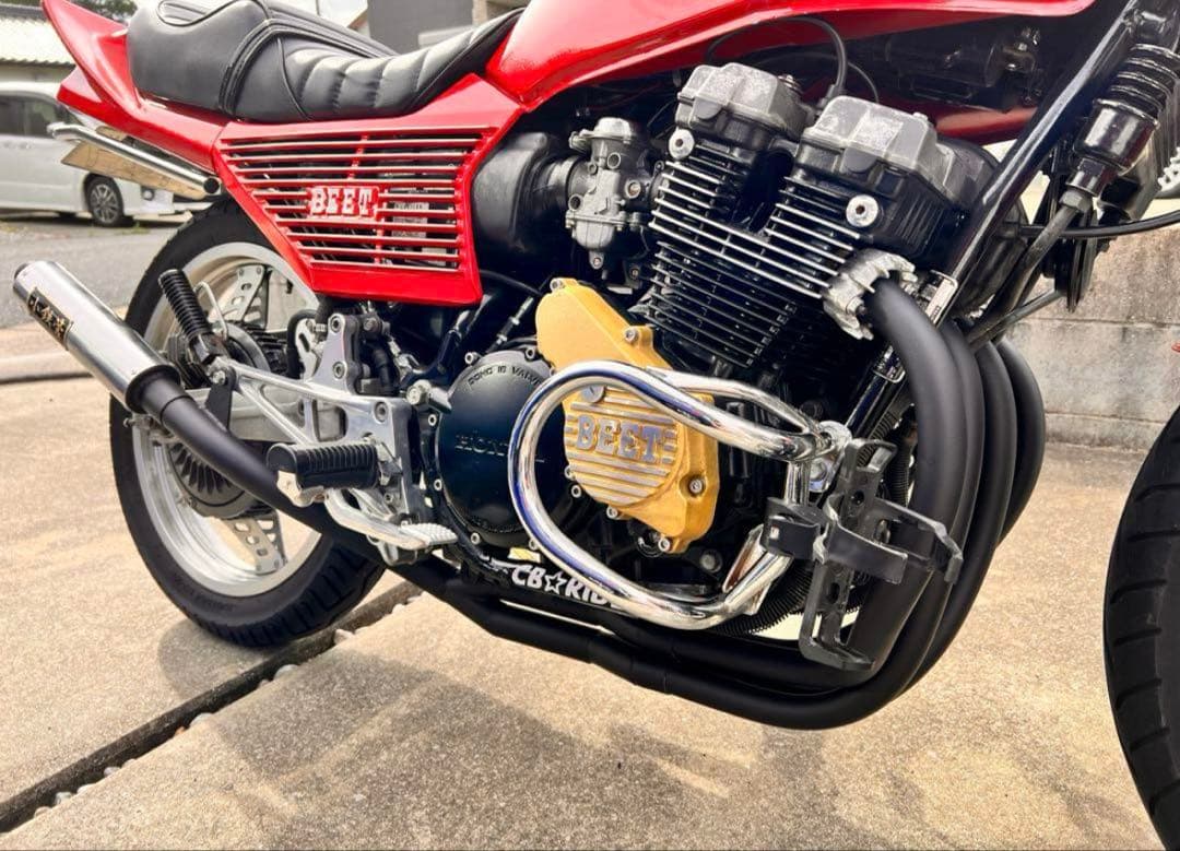 CBX手曲げマフラー希少 FIGHTER ZEROシリーズ 手曲げ8分割ケツ上げ対応タイプ CBX