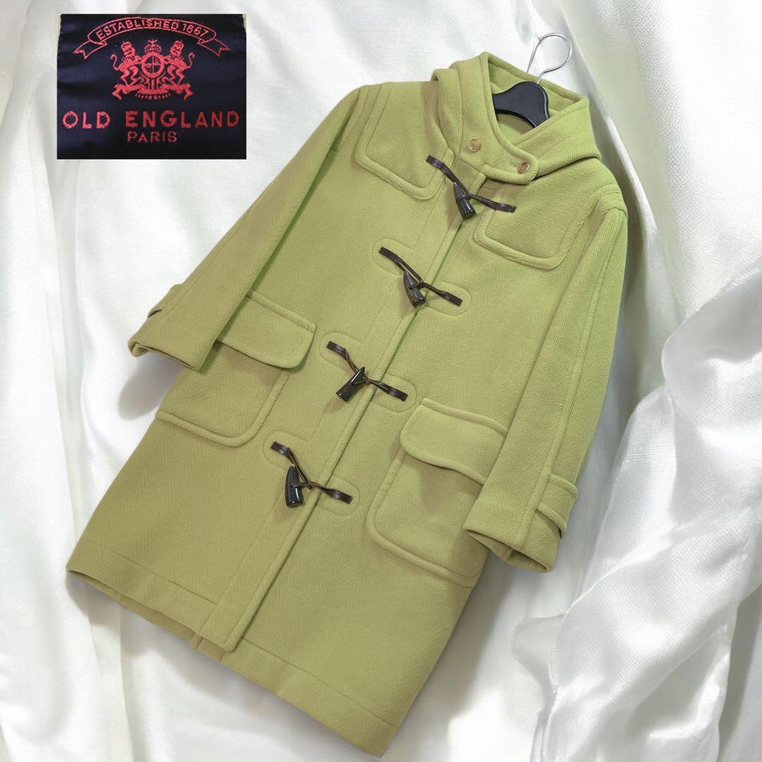 【希少色】OLD　ENGLAND ダッフルコート　ライム色　ヘリンボーン 希少カラー オールドイングランド 1819 ヘリンボーン ダッフルコート