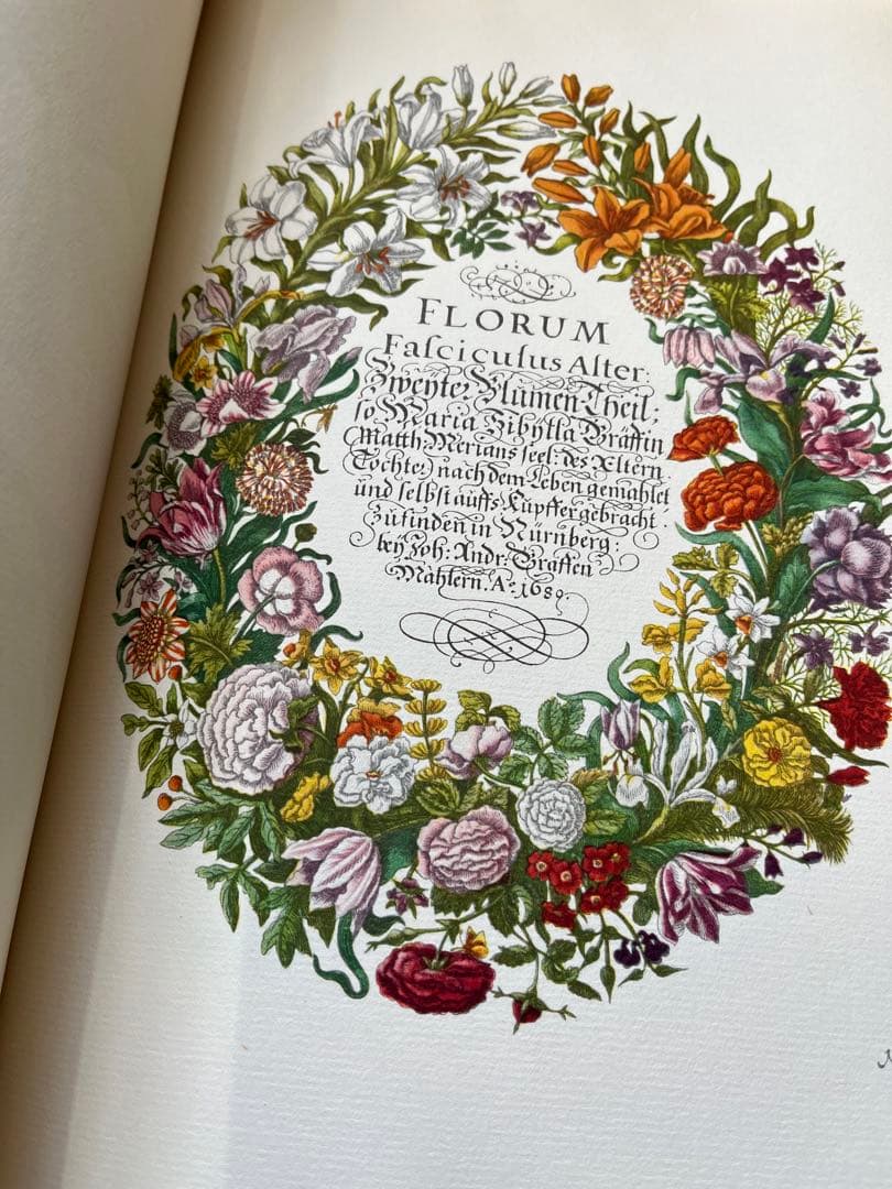 M.S. Merian お花図鑑 2冊 ヴィンテージ洋書 インゼル 初版1966