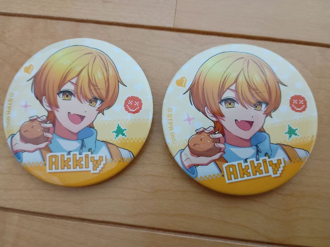 STPR ポップアップストア あっきぃ 缶バッジ 2点セット - メルカリ