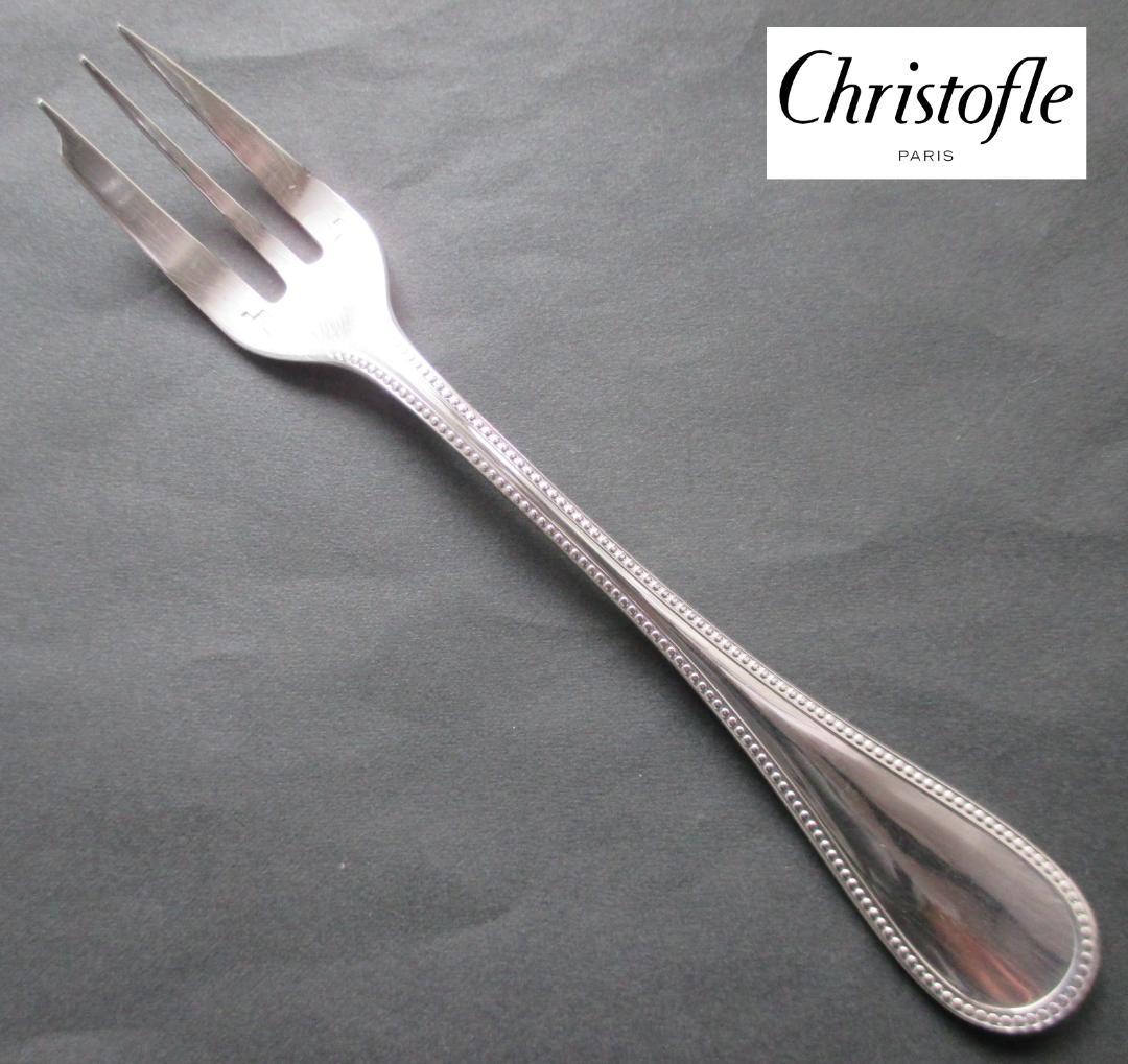 美品☆仏蘭西 高級銀器クリストフルシルバー 銀Pケーキフォーク1本