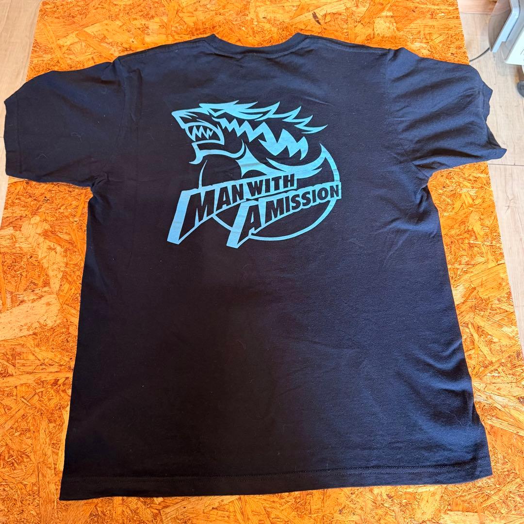MAN WITH A MISSION Tシャツ ネイビー 岩手 サイズM - メルカリ