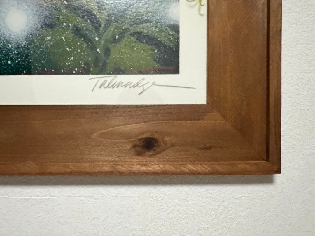 癒される絵画☆ジェームスタルマージ (サンタモニカサンセット) シルク