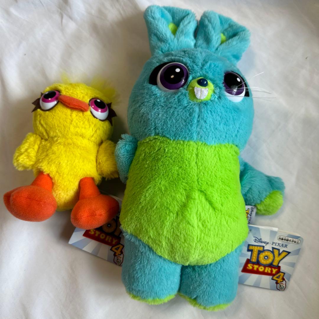 廃盤 19年製 ダッキー&バニー ぬいぐるみ タカラトミー Sサイズ - メルカリ