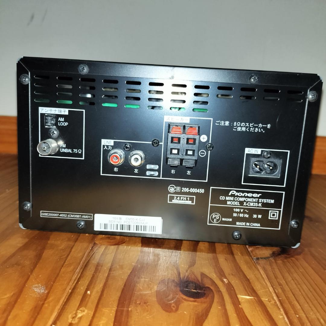 Pioneer X-CM35-K パイオニア ミニコンポ 黒 - メルカリ