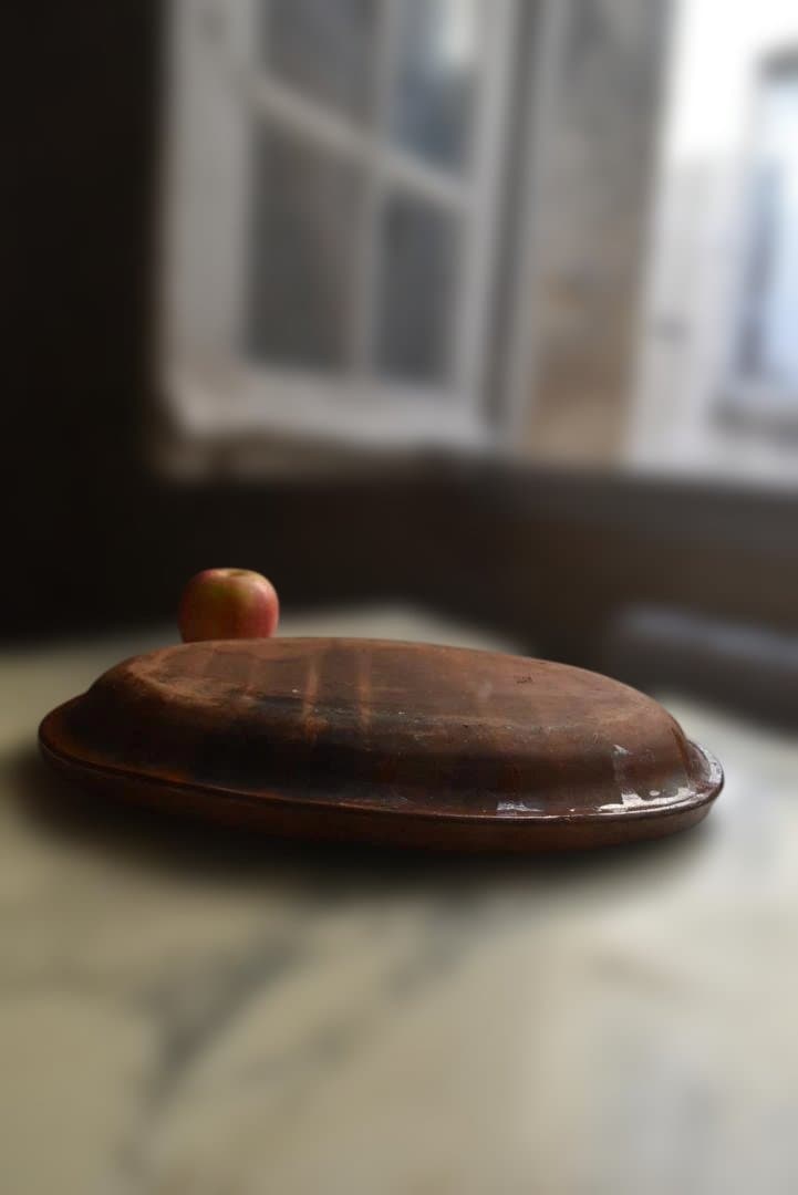 フランス19世紀 オーバルグラタン皿 古道具坂田 西洋民藝 アンティーク