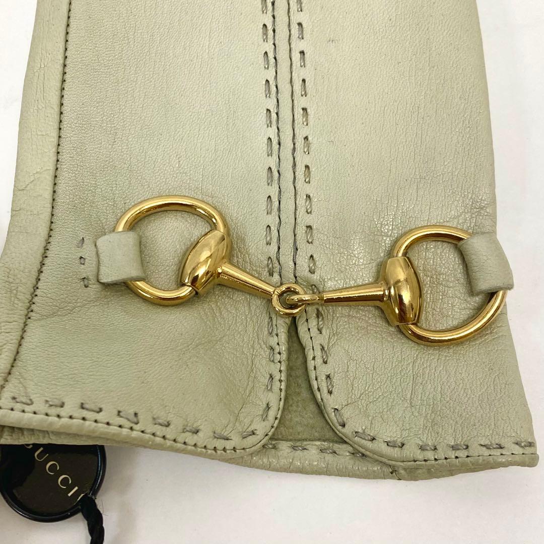 S2 未使用タグ付き グッチ GUCCI ナッパレザー グローブ 手袋 7 - メルカリ