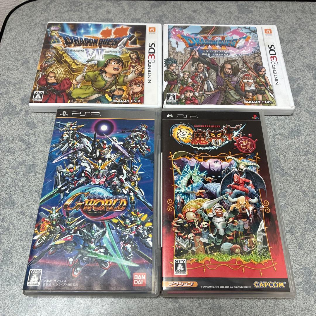3DSドラクエ7と11 PSPソフト2本 セット - メルカリ