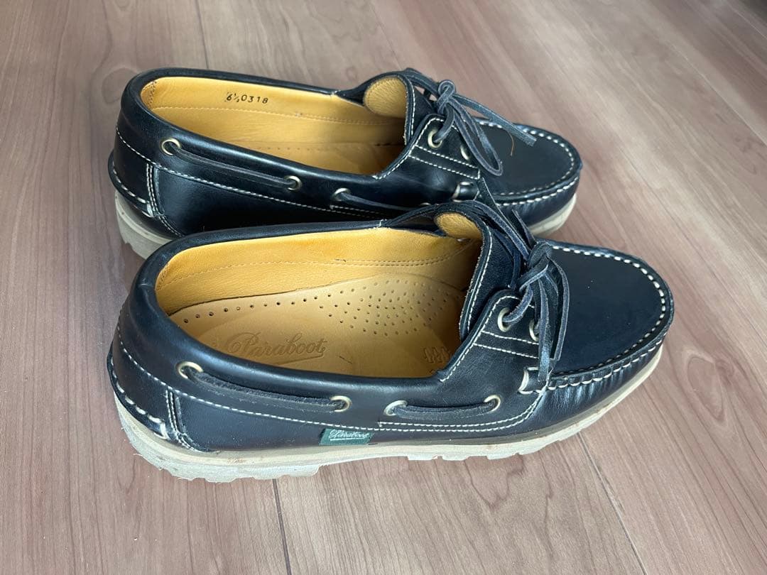 Paraboot TOMORROWLANDレザー デッキシューズ サイズ6.5 セール