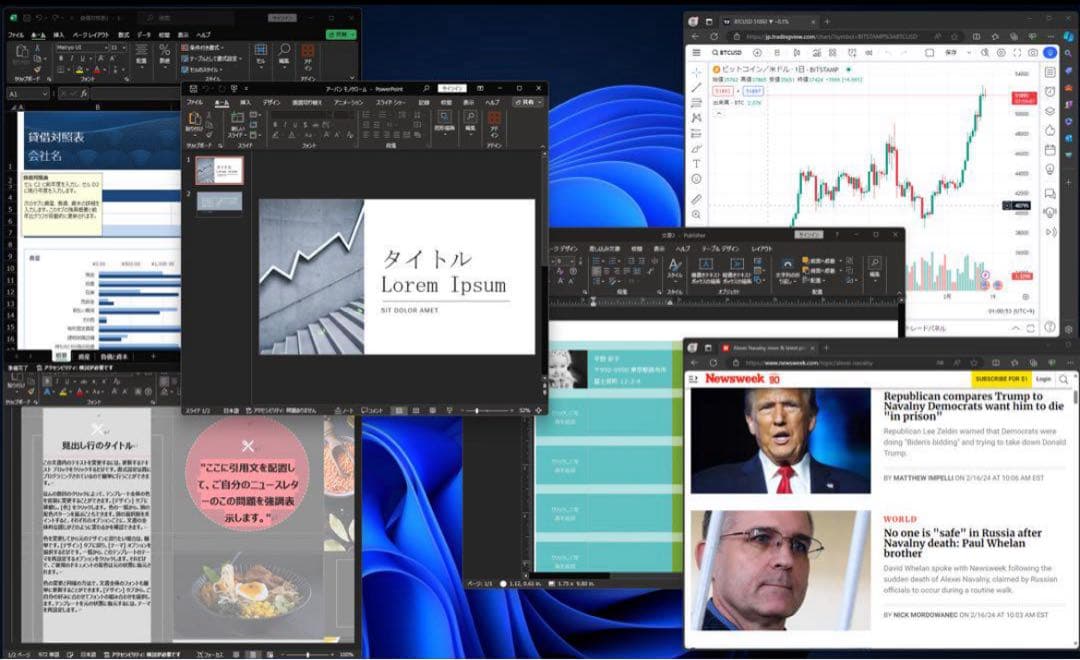 MacBook本体 Office2024 2.5K MacBook Pro13 Windows11