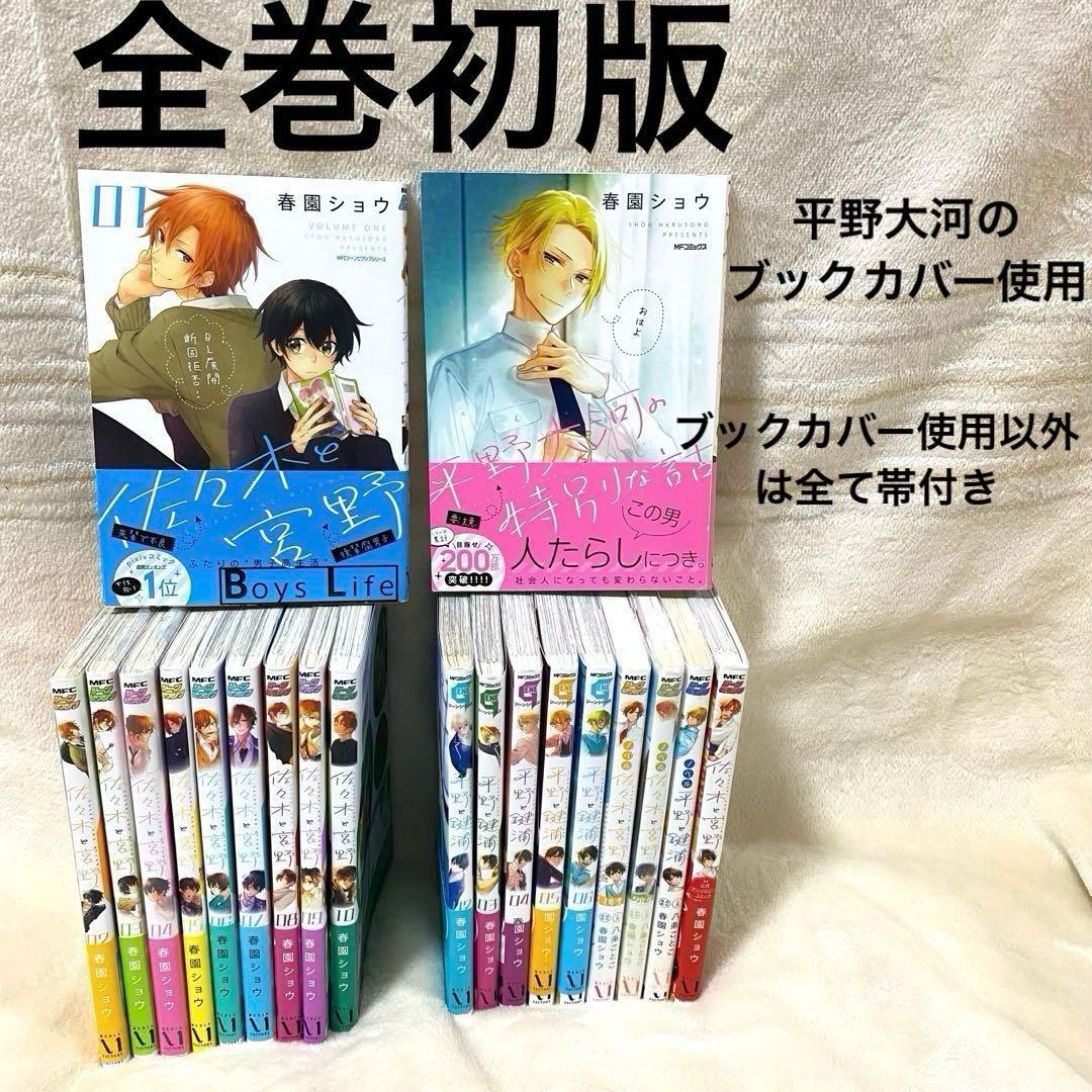 佐々木と宮野/平野と鍵浦/全巻/初版/帯付き/ブックカバー 新品未開封 佐々木と宮野 平野と鍵浦 同人誌クラフトキット ブック