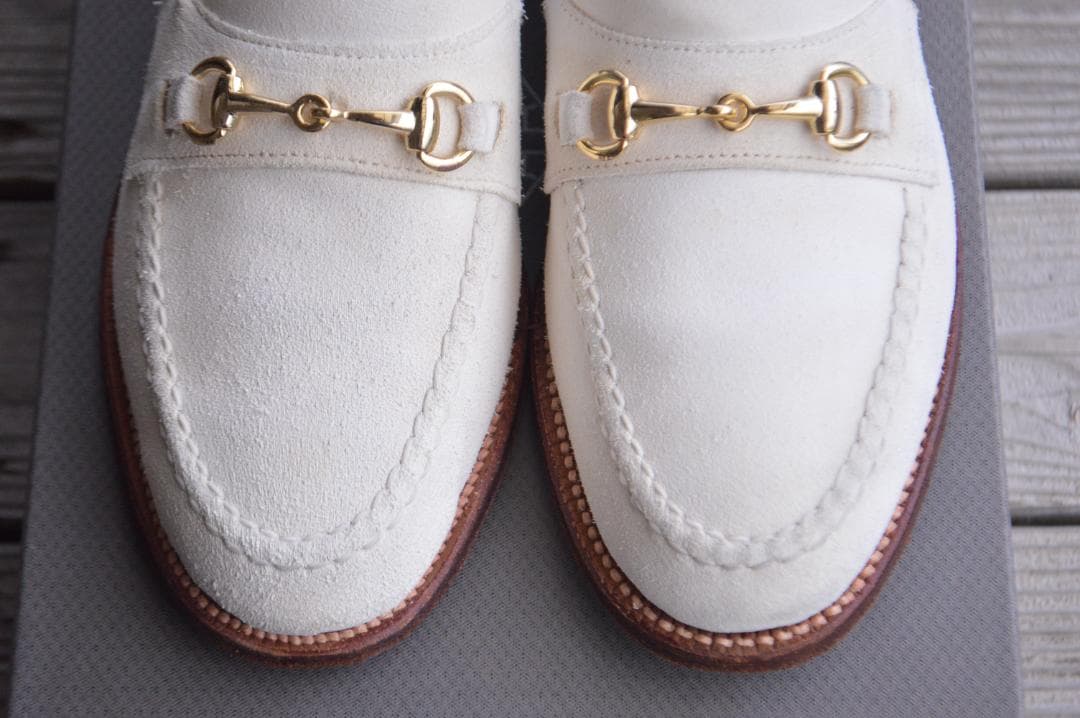 着用数回 ALDEN ビットローファー 7D ホワイト オールデン - メルカリ