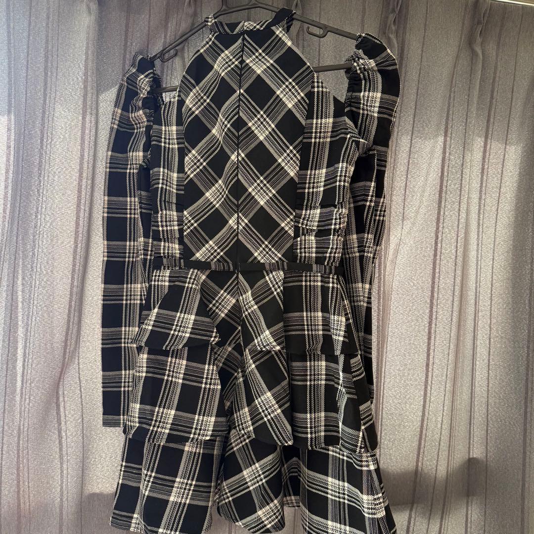 エムミーエメ Sleeve halter check mini onepiece - メルカリ