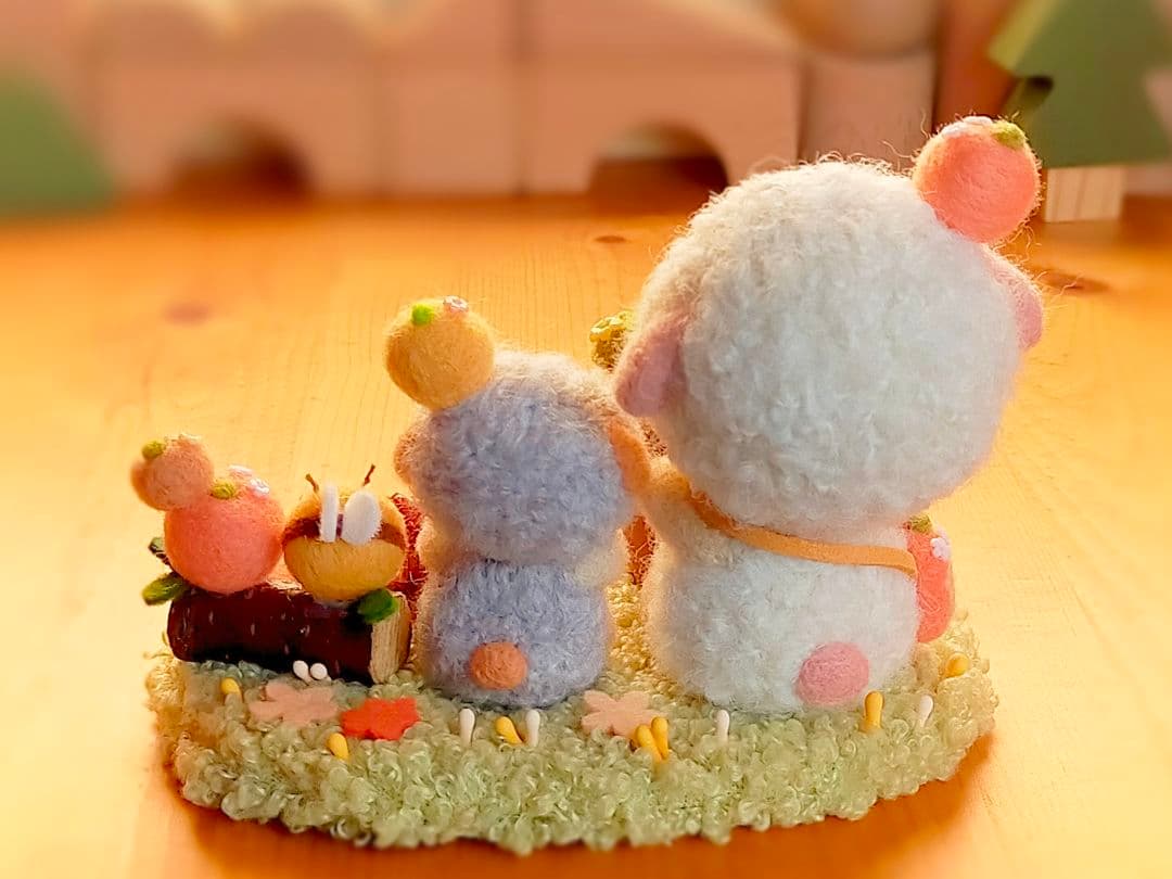 ✿羊毛フェルト✿ひつじ✿種を植えました✿ - メルカリ