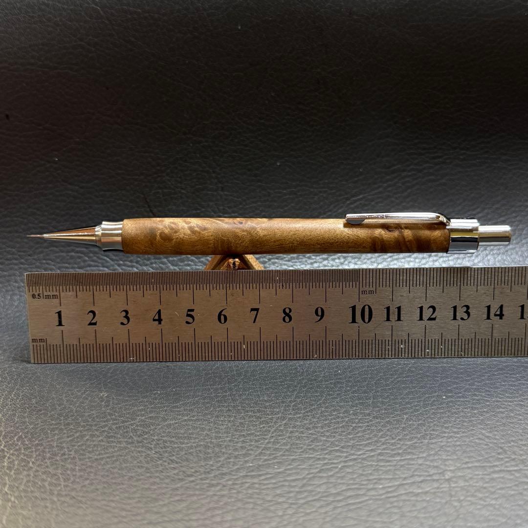 220マーブルウッド木製シャーペン 強低重心ダブルRタイプ ステンレス