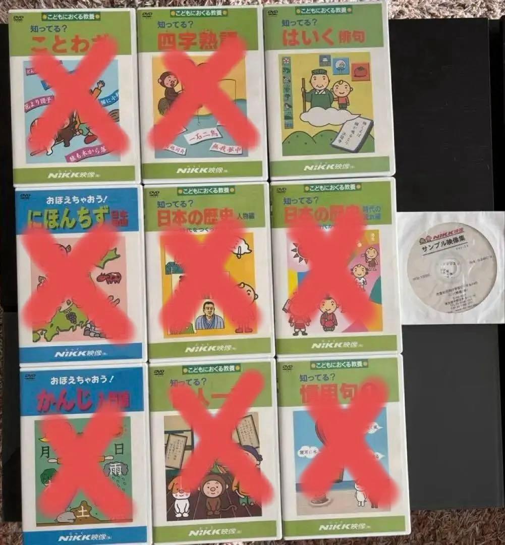 NIKK映像 DVD 6本+サンプル集」学習基礎セット 先取り·受験対策に