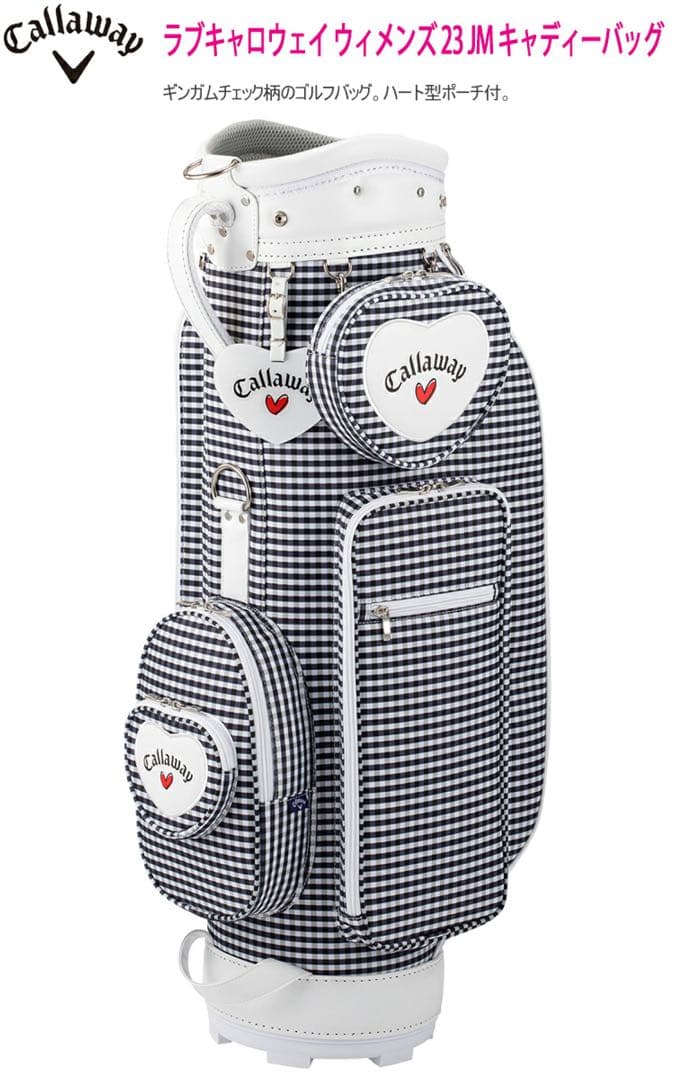Callaway ラブキャロウェイウィメンズ23JMキャディバッグ 新品未使用品 Callaway（キャロウェイ） PUスポーツ キャディバッグ 23 JM