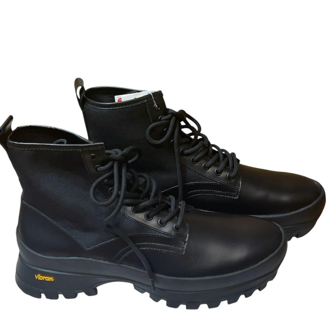 新品未使用 希少 ZARA ビブラム レースアップブーツ 43 27.5 - メルカリ