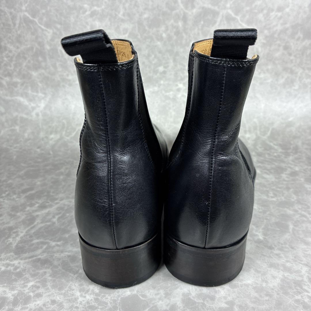 【美品】ユナイテッドアローズ サイドゴアブーツ 本革 黒 日本製 26.5cm