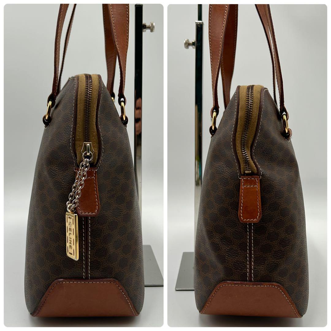 希少✨セリーヌ トートバッグ マカダム PVC レザー 肩掛けの通販はau