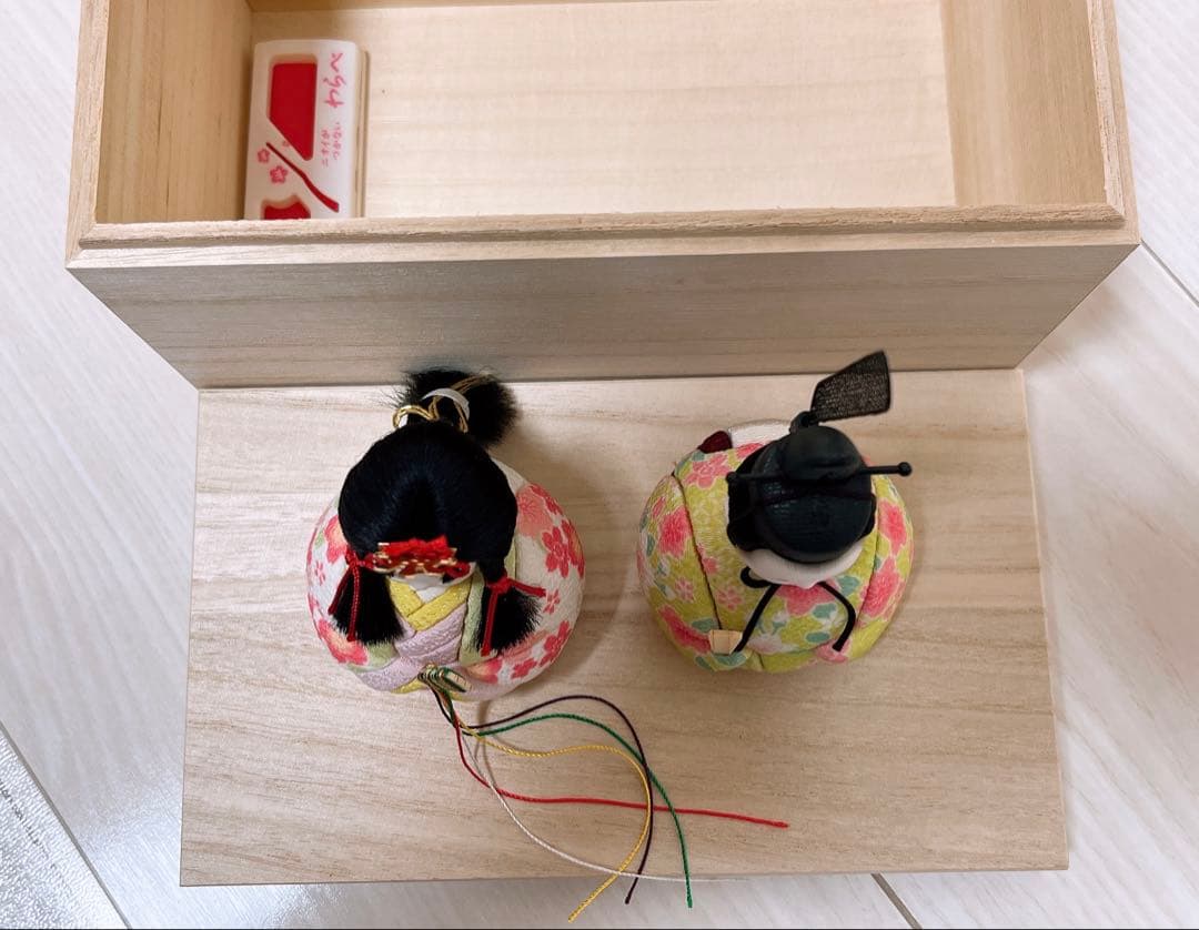 雛人形 ひな人形 ぷりふあ Halfmoon -半月-桐箱•アクリルケースセット